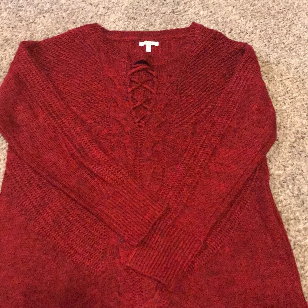 Cozy red sweater